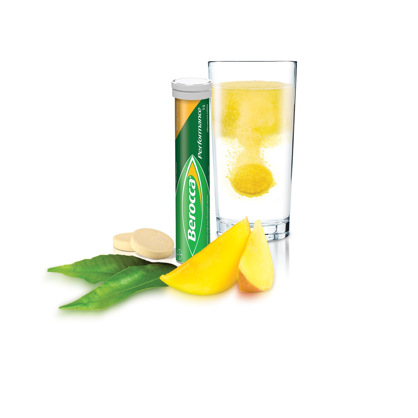 Berocca Performance Mango Effervescent Tablets